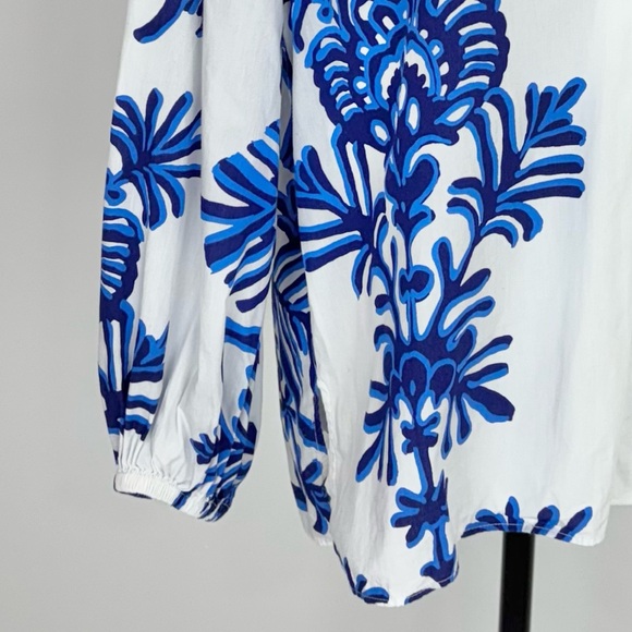 Zara white and blue shirt - Picture 6 of 7